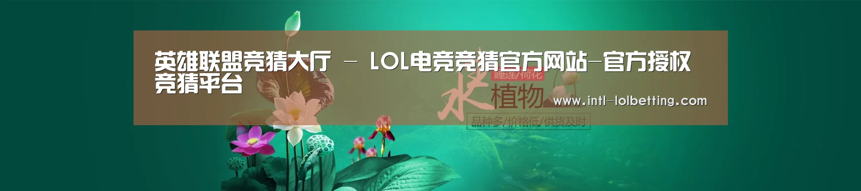 鲜花水草花卉网站模板